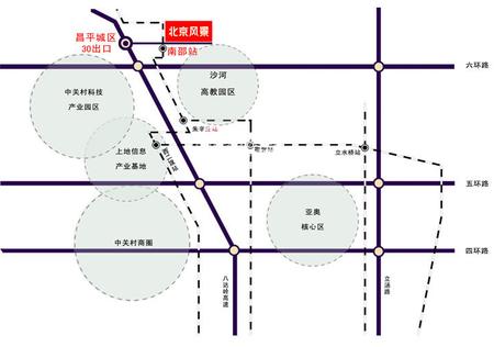 北京风景位置图