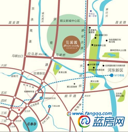 中铁·花溪交通地图