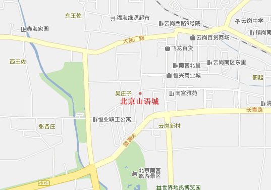 中国铁建北京山语城位置图