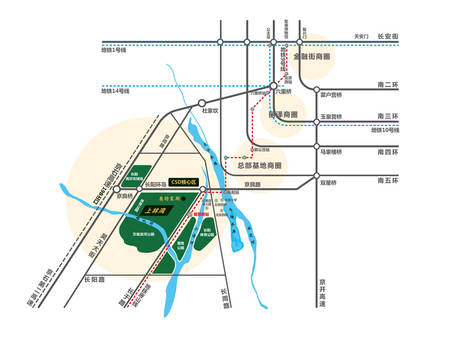 京投快线·上林湾位置图
