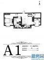京津花园户型图:A1-2室2厅1卫-84.00㎡