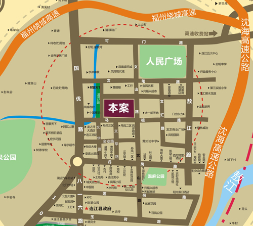 连江万家城市广场位置图