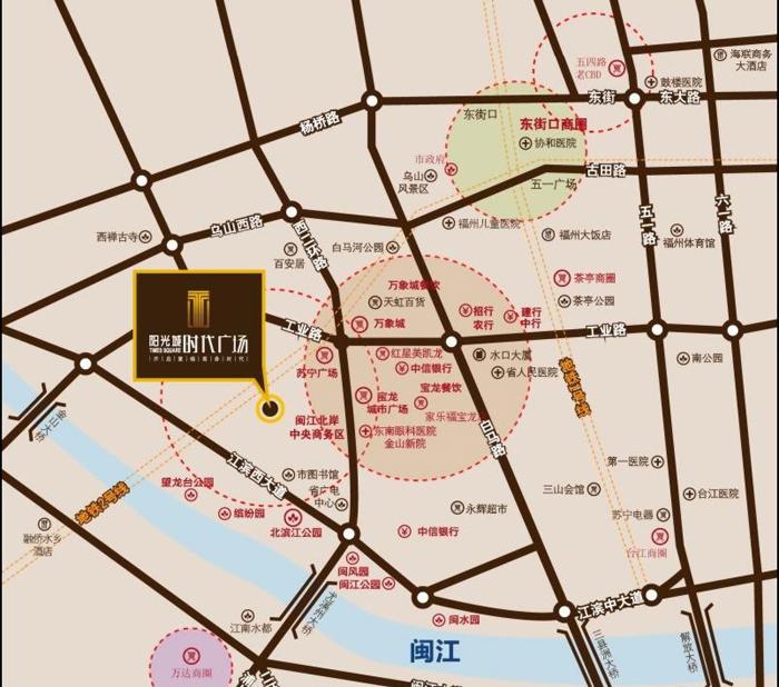阳光城时代广场位置图