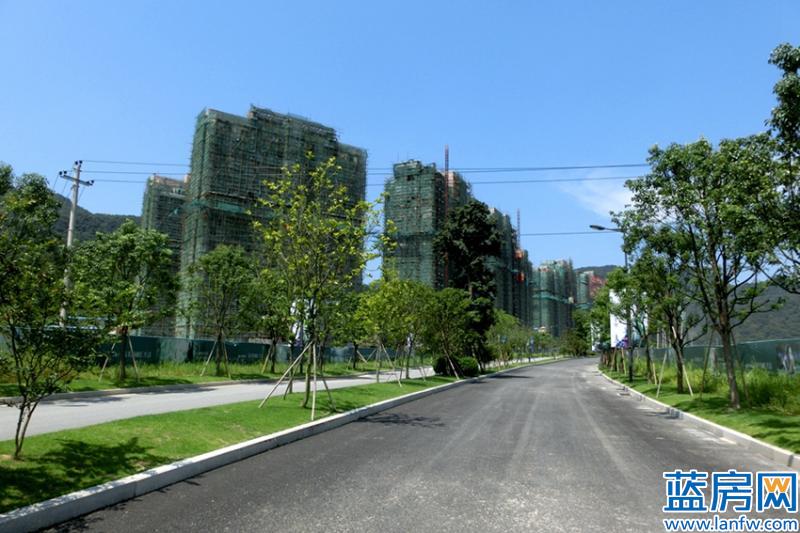 融汇温泉城南区白鹭洲住宅工程进度图（2015年7月29日）