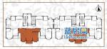 东岳花园户型图:三房两厅两卫一阳台 约98.77—101.33㎡