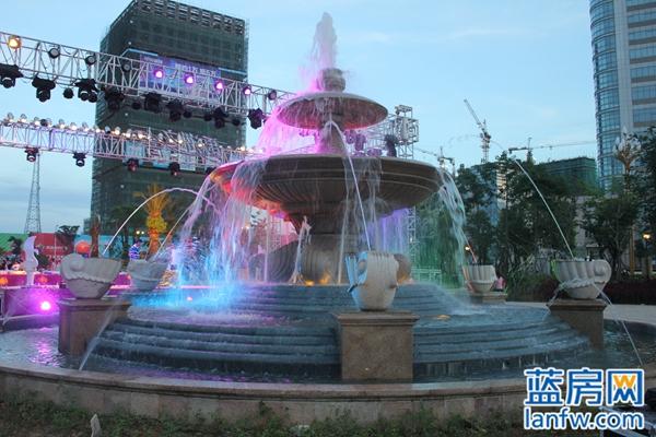 禹洲城市广场音乐喷泉启动2014.6.21