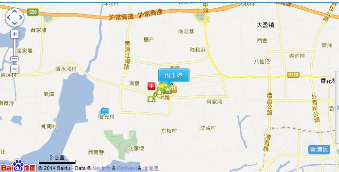 农房·悦上海位置图