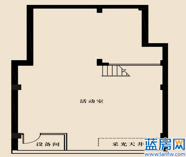 中海悦府户型图150平B户型地下 面积:150.00m2