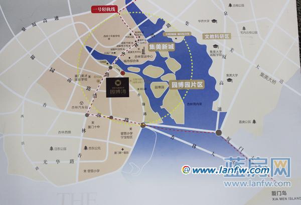 IOI园博湾项目区位图