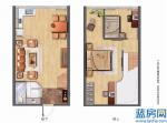 海西轻公寓户型图:挑高4.5m户型图.