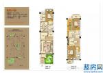 翰林·名门户型图:一二层“亲地楼中楼”（销售面积：125平方米）
